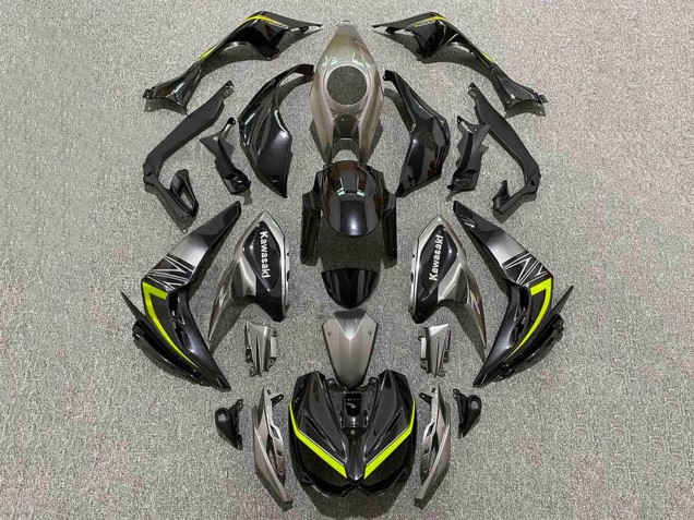 2014-2019 Black Grey Yellow Kawasaki Z1000 Motorcycle Fairings