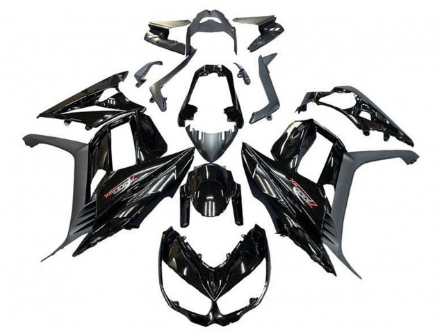 2010-2016 Glossy Black Kawasaki Z1000SX Motorcycle Fairings