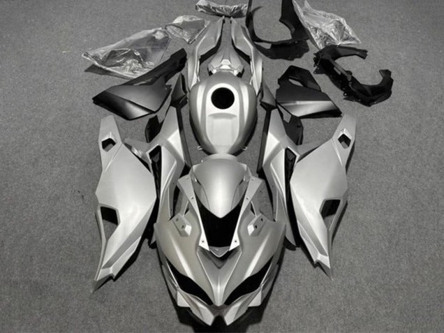2019-2025 Glossy Silver Matte Black Kawasaki ZX25R ZX-25R Motorcycle Fairings