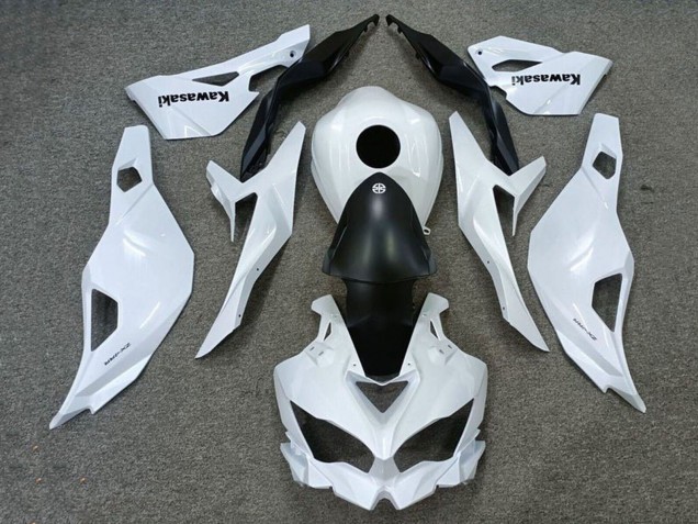 2019-2025 White Matte Black Kawasaki ZX25R ZX-25R Motorcycle Fairings