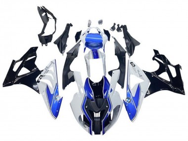 2009-2014 White Blue Glossy Black HP BMW S1000RR Motorcycle Fairings
