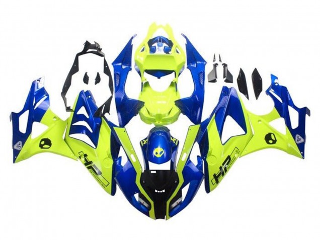 2009-2014 Blue Yellow HP BMW S1000RR Motorcycle Fairings