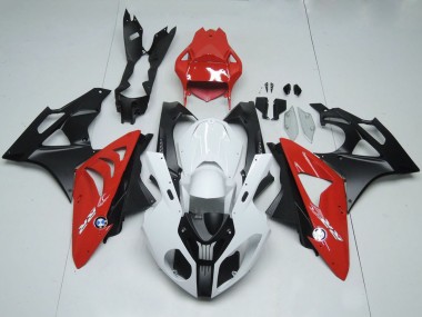 2009-2014 White Red Matte Black BMW S1000RR Motorcycle Fairings