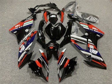 2015-2016 White Red Blue Glossy Black Stripe BMW S1000RR Motorcycle Fairings