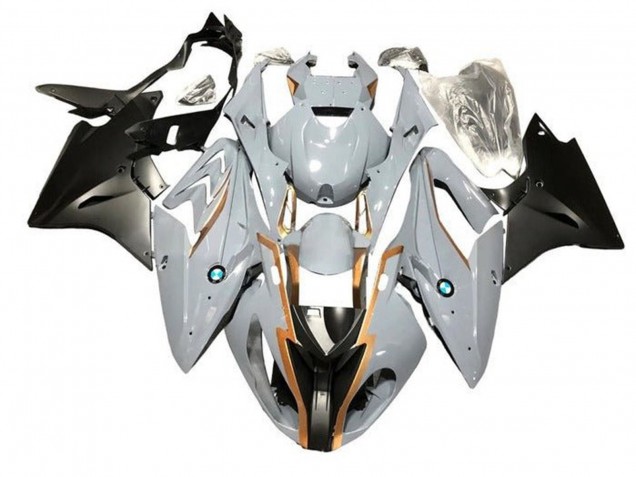 2015-2016 Nardo Grey Gold Matte Black BMW S1000RR Motorcycle Fairings