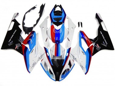 2017-2018 White Blue Red Black Stripe BMW S1000RR Motorcycle Fairings