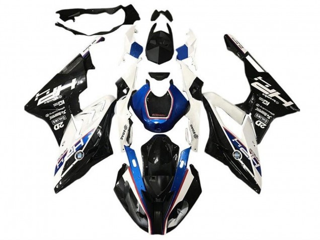 2017-2018 White Blue Glossy Black HP BMW S1000RR Motorcycle Fairings