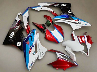 2019-2022 White Red Blue HP BMW S1000RR Motorcycle Fairings