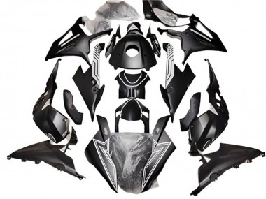 2019-2022 Matte Black White Lines BMW S1000RR Motorcycle Fairings
