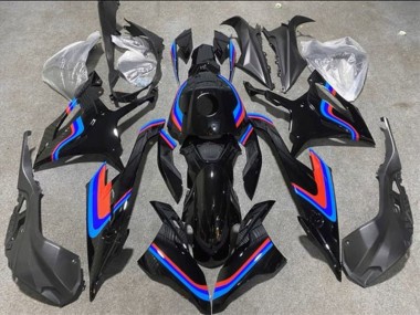 2019-2022 Black Double Blue Red BMW S1000RR Motorcycle Fairings