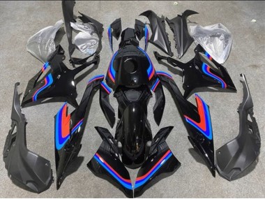 2019-2022 Black Double Blue Red BMW S1000RR Motorcycle Fairings
