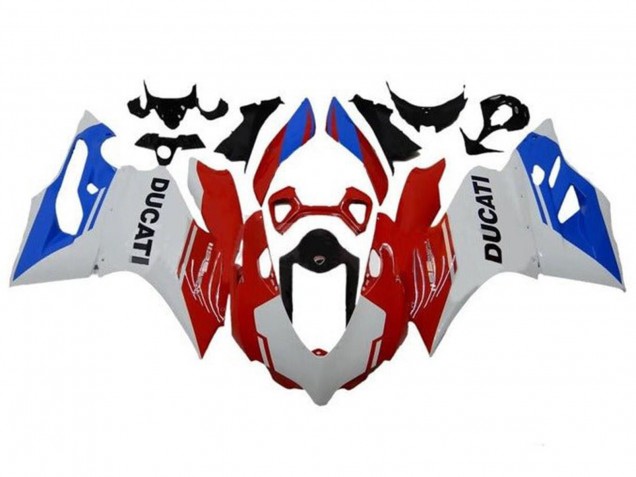 2011-2014 White Red Blue Ducati Panigale 1199 Motorcycle Fairings
