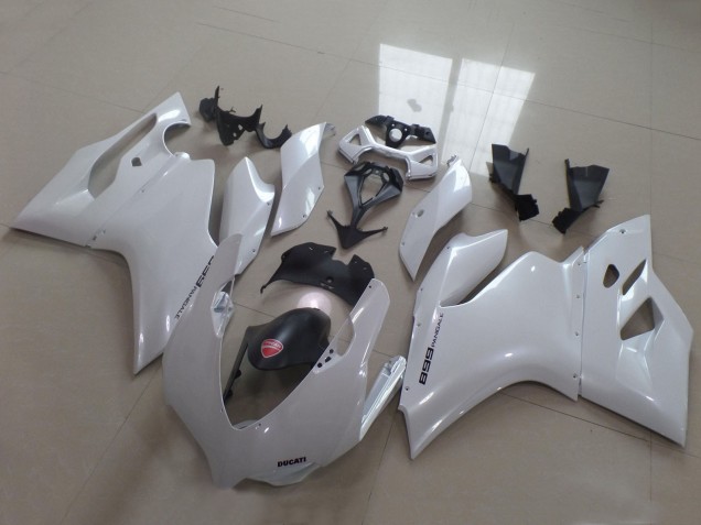 2011-2014 White Ducati Panigale 899 Motorcycle Fairings