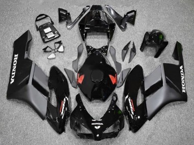 2004-2005 Glossy Black Matte Black Red Honda CBR1000RR Motorcycle Fairings