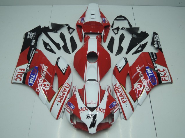 2004-2005 White Red Blue Black Fiamm Ficc 7 Honda CBR1000RR Motorcycle Fairings
