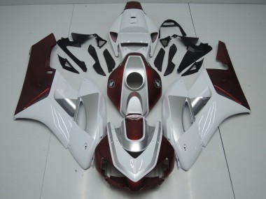 2006-2007 White Silver Glossy Black Honda CBR1000RR Motorcycle Fairings