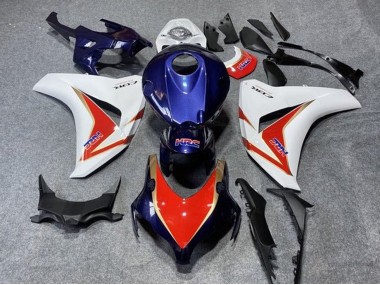 2008-2011 White Red Dark Blue Gold HRC Honda CBR1000RR Motorcycle Fairings