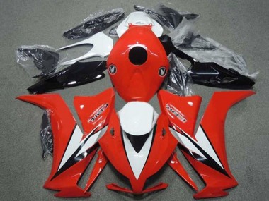 2012-2016 White Red Glossy Black Stripe Honda CBR1000RR Motorcycle Fairings