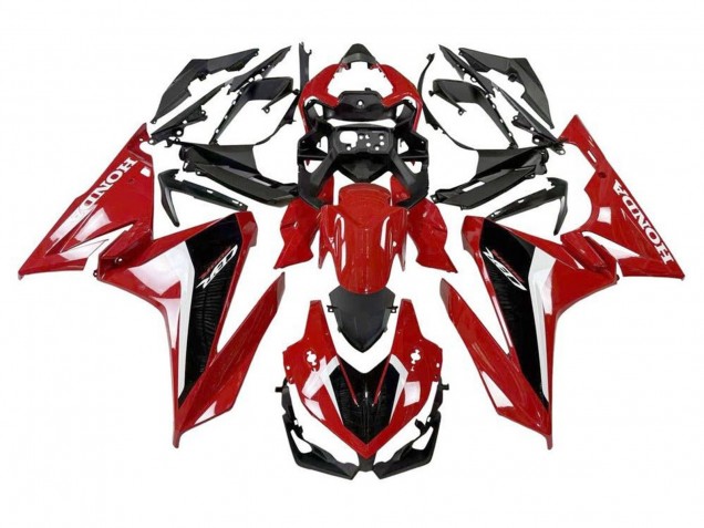 2019-2021 Red White Black Honda CBR500R Motorcycle Fairing