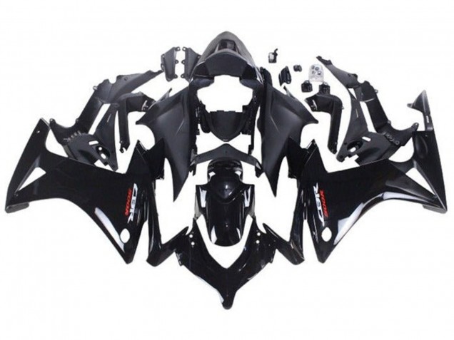 2019-2021 Glossy Black Honda CBR500R Motorcycle Fairings