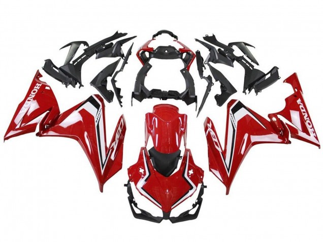 2019-2021 Red White Black Honda CBR500R Motorcycle Fairings