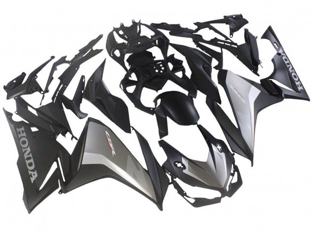 2019-2021 Silver Matte Black Honda CBR500R Motorcycle Fairings