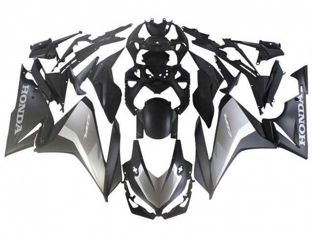 2019-2021 Silver Matte Black Honda CBR500R Motorcycle Fairings