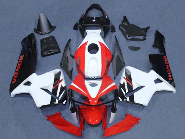 2005-2006 Black White Red Honda CBR600RR Motorcycle Fairings