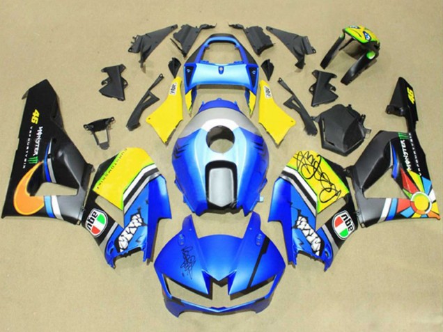 2013-2023 Blue Yellow Matte Black Green Monster Honda CBR600RR Motorcycle Fairings
