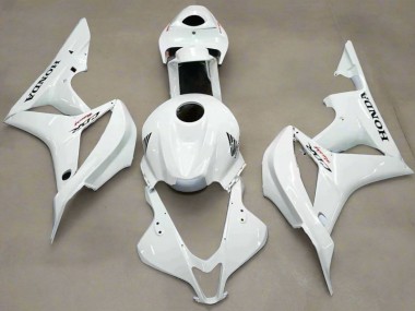 2007-2008 White Honda CBR600RR Motorcycle Fairing