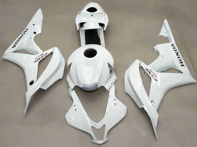 2007-2008 White Honda CBR600RR Motorcycle Fairing