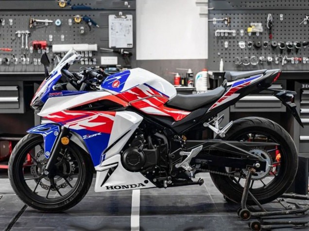 2022 White Red Blue Honda CBR400R Motorcycle Fairings