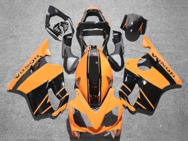 2001-2003 Orange Glossy Black Stripe Honda CBR600 F4i Motorcycle Fairings
