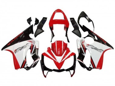 2001-2003 White Red Glossy Black Honda CBR600 F4i Motorcycle Fairings