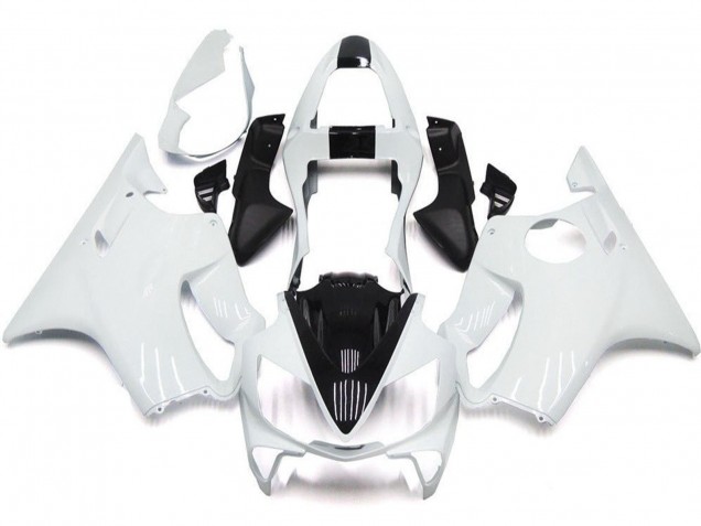 2001-2003 White Black Honda CBR600 F4i Motorcycle Fairings