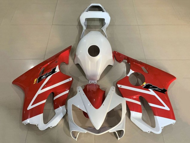 2001-2003 White Red Honda CBR600 F4i Motorcycle Fairings