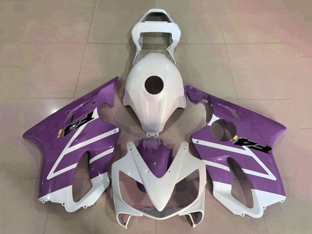 2001-2003 White Purple Honda CBR600 F4i Motorcycle Fairings