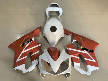 2001-2003 White Orange Honda CBR600 F4i Motorcycle Fairings