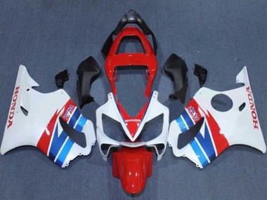 2001-2003 White Red Blue Honda CBR600 F4i Motorcycle Fairings