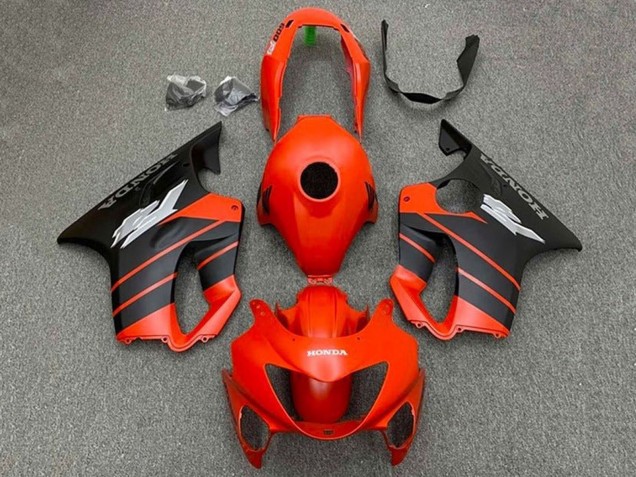 2004-2007 Red Matte Black Honda CBR600 F4i Motorcycle Fairings