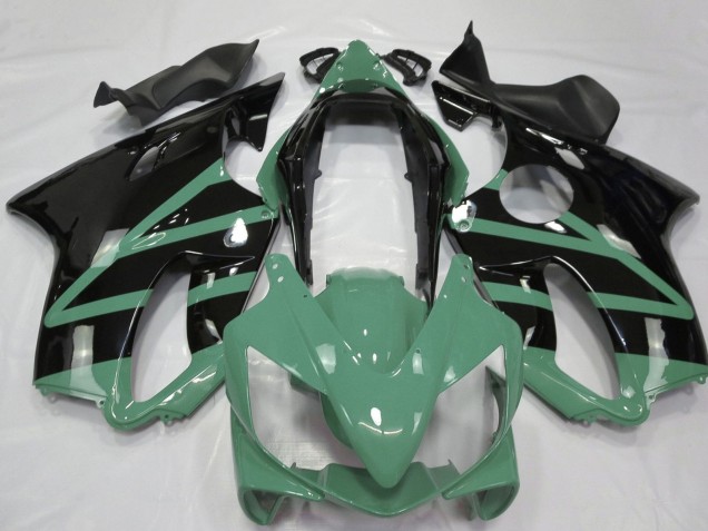 2004-2007 Moss Green Glossy Black Honda CBR600 F4i Motorcycle Fairings
