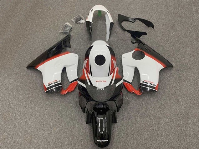 2004-2007 White Red Glossy Black Honda CBR600 F4i Motorcycle Fairings