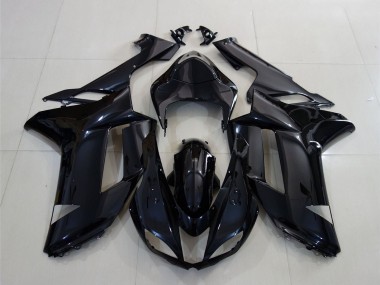 2007-2008 Glossy Black Kawasaki ZX6R Motorcycle Fairing