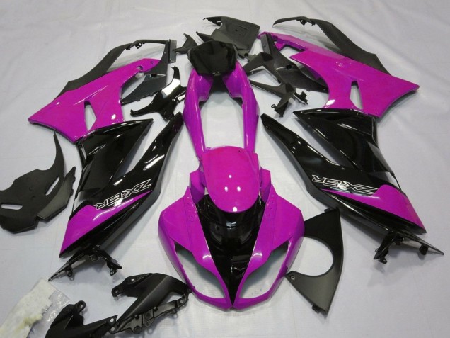 2007-2008 Pink Black Kawasaki ZX6R Motorcycle Fairings
