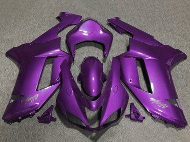 2007-2008 Purple Kawasaki ZX6R Motorcycle Fairings