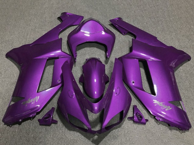 2007-2008 Purple Kawasaki ZX6R Motorcycle Fairings