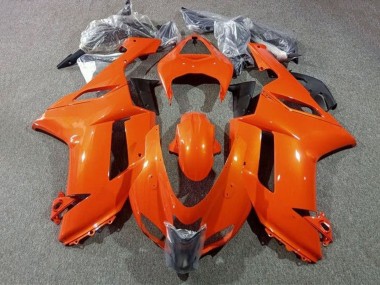 2007-2008 Orange Kawasaki ZX6R Abs Motorcycle Fairings