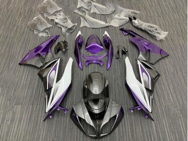 2009-2012 Purple White Silver Black Kawasaki ZX6R Motorcycle Fairings