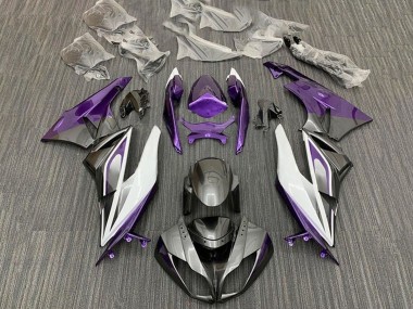 2009-2012 Purple White Silver Black Kawasaki ZX6R Motorcycle Fairings