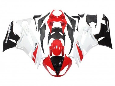 2009-2012 Red White Black Kawasaki ZX6R Motorcycle Fairings